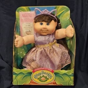 🧨2018 Cabbage Patch Kids Purple Sparkle Dress Doll with Headband